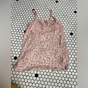Secret Treasures Animal Print Cami with built in bra size small medium
